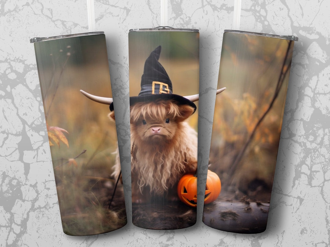 Baby Highland Cow 20 Oz Skinny Tumbler Sublimation Design Digital ...