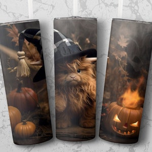 Baby Highland Cow - 20 oz Skinny Tumbler Sublimation Design Digital Download PNG Instant DIGITAL ONLY, Tumbler Wrap