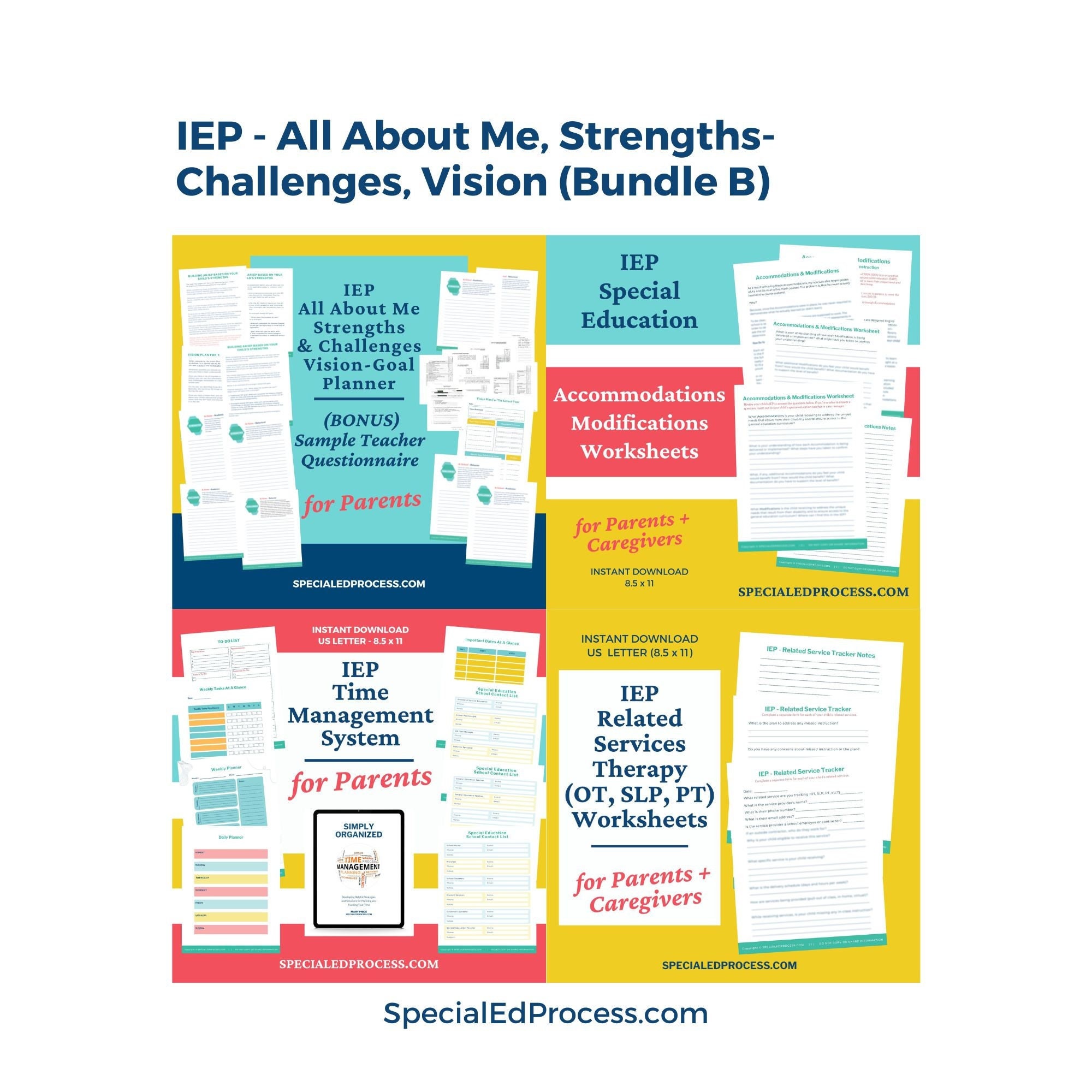 Special Education Strength Based IEP Goals Special Ed Parent Etsy