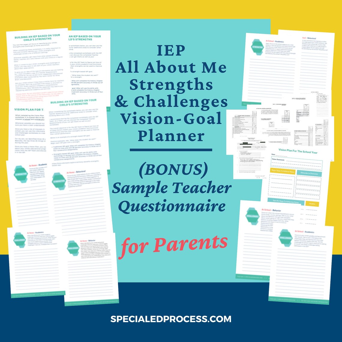 Special Education Strength Based IEP Goals Special Ed Parent Etsy