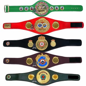R*様 ボクシングベルトセット WBC WBO ボクシング選手権レプリカタイトルベルト - 大人サイズ WBC、WBA、IBF