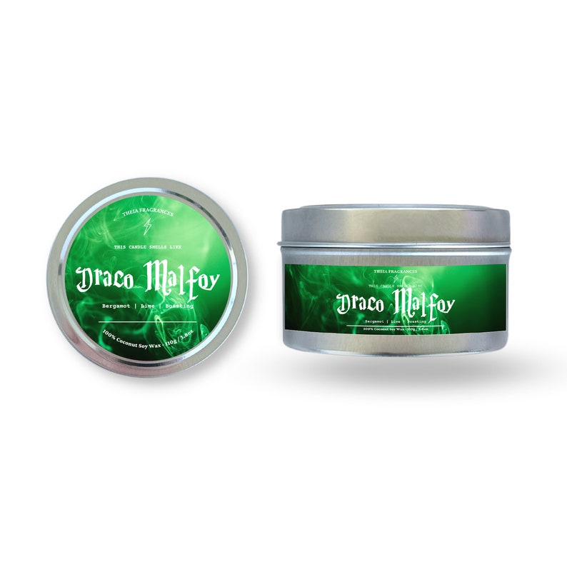 Draco Malfoy Harry Potter Wizarding World Book Inspired Soy Candle