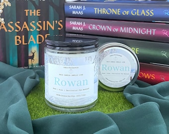Rowan Whitethorn / Trono de Cristal / TOG / Sarah J Maas / Vela Bookish / Vela de Soja / Cera Fundida