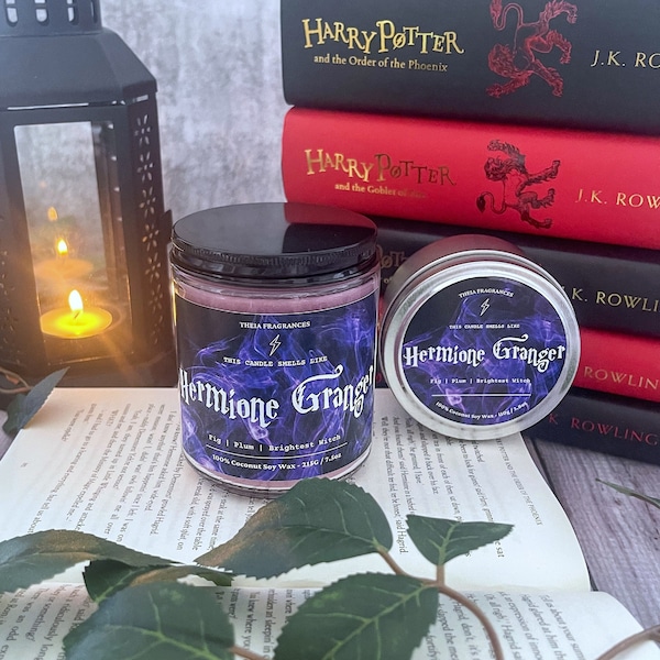 Hermione Granger | The Brightest Witch of Her Age | Harry Potter | Wizarding World | Book Inspired Soy Candle | Bookish Candle | Wax Melt