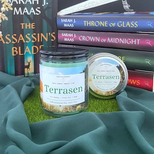 Terrasen | OFFICIALLY LICENSED | Throne of Glass | TOG | Sarah J Maas | Bookish Candle | Soy Candle | Wax Melt