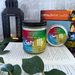 Sort Me | Wizard | HP | Magic | Bookish Candle | Soy Candle
