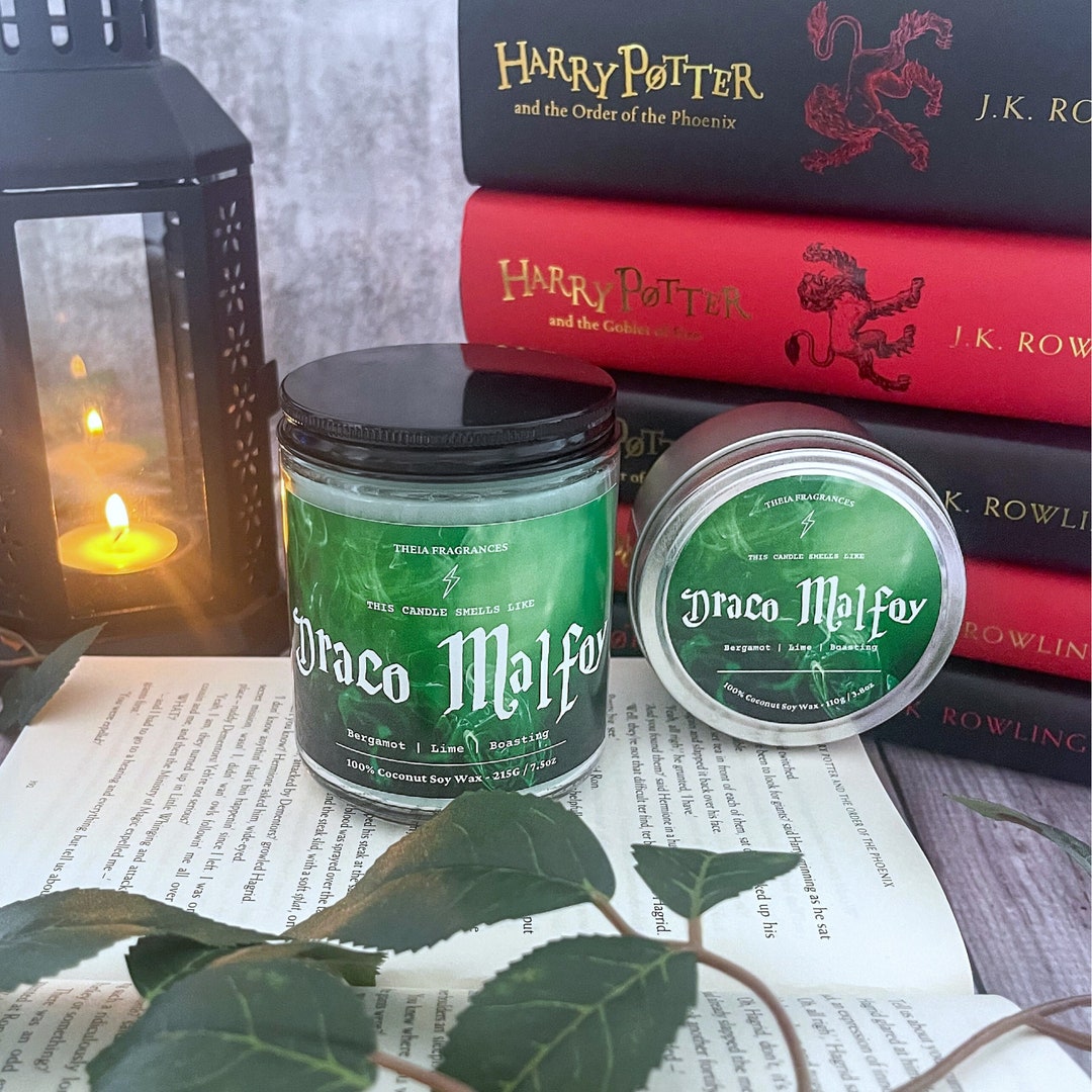 Draco Malfoy Harry Potter Wizarding World Book Inspired Soy Candle Bookish Candle Wax Melt Etsy