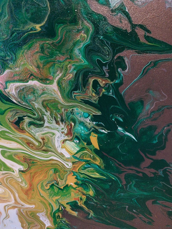 Acrylic Image With Metallic Effect Etsy