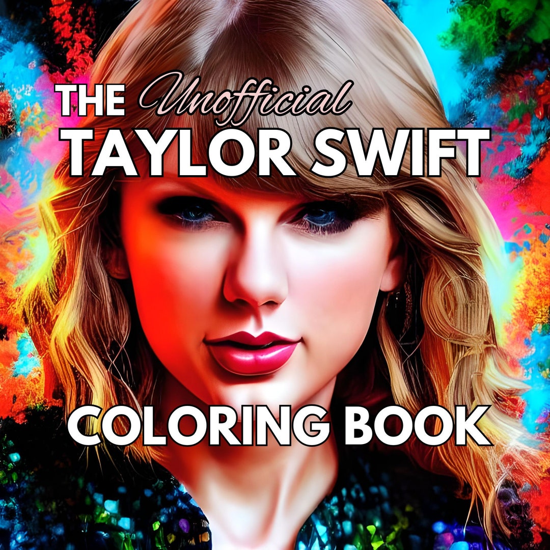 TAYLOR SWIFT Coloring Book - Etsy