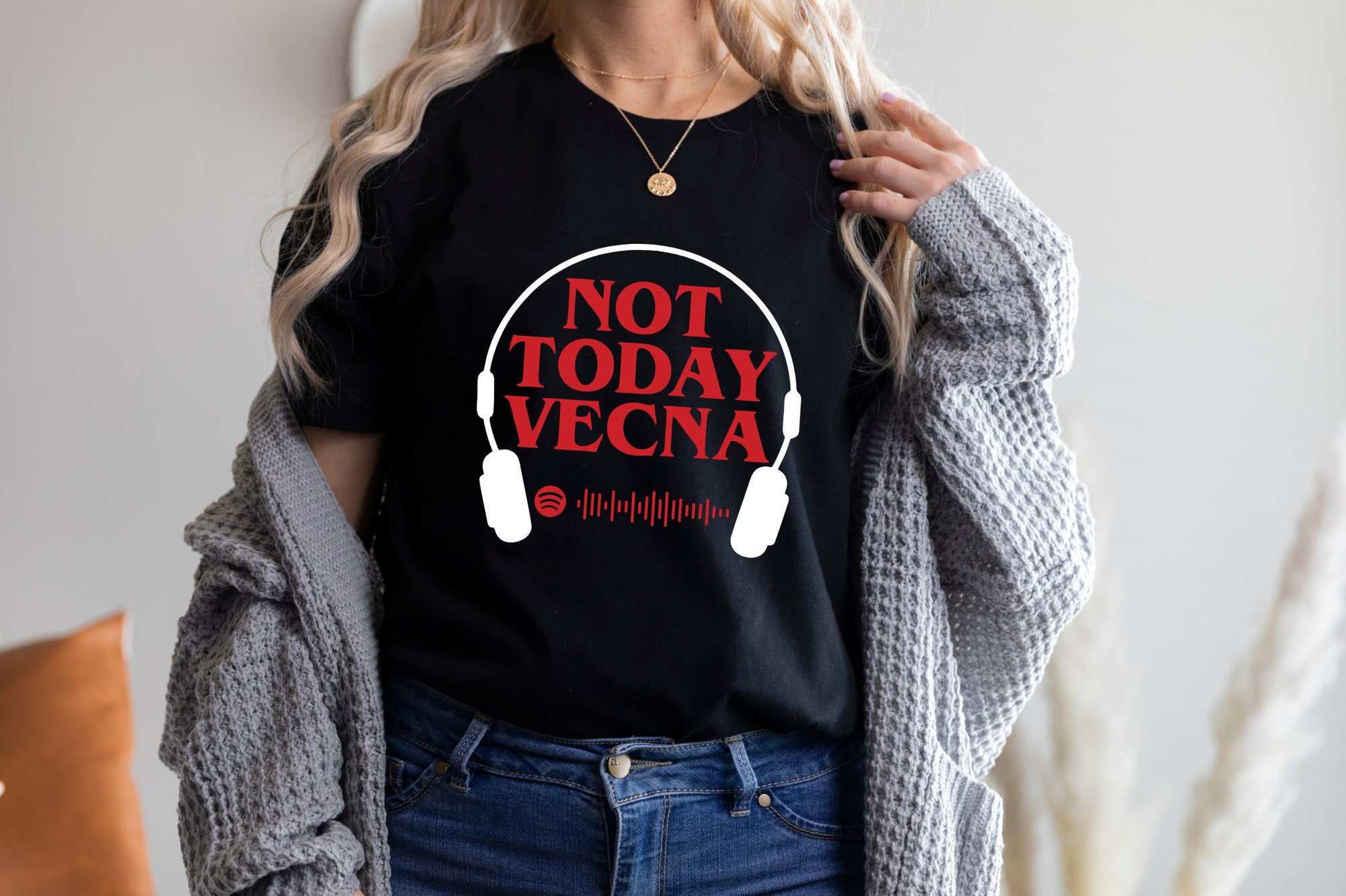 Discover Not Today Vecna Shirt, Stranger Shirt, Season 4 Tee, Spotify Running Up That Hill, Hawskin Shirt, Eleven Shirt, Hellfire Shirt