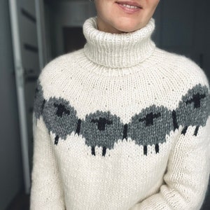 Sheepy Sweater. Knitting Pattern [ENG]