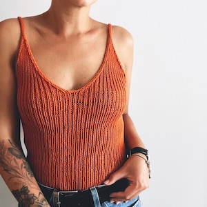 MY RIBBED TOP. Knitting Pattern [Eng]