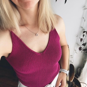 MY RIBBED TOP. Knitting Pattern [Eng]