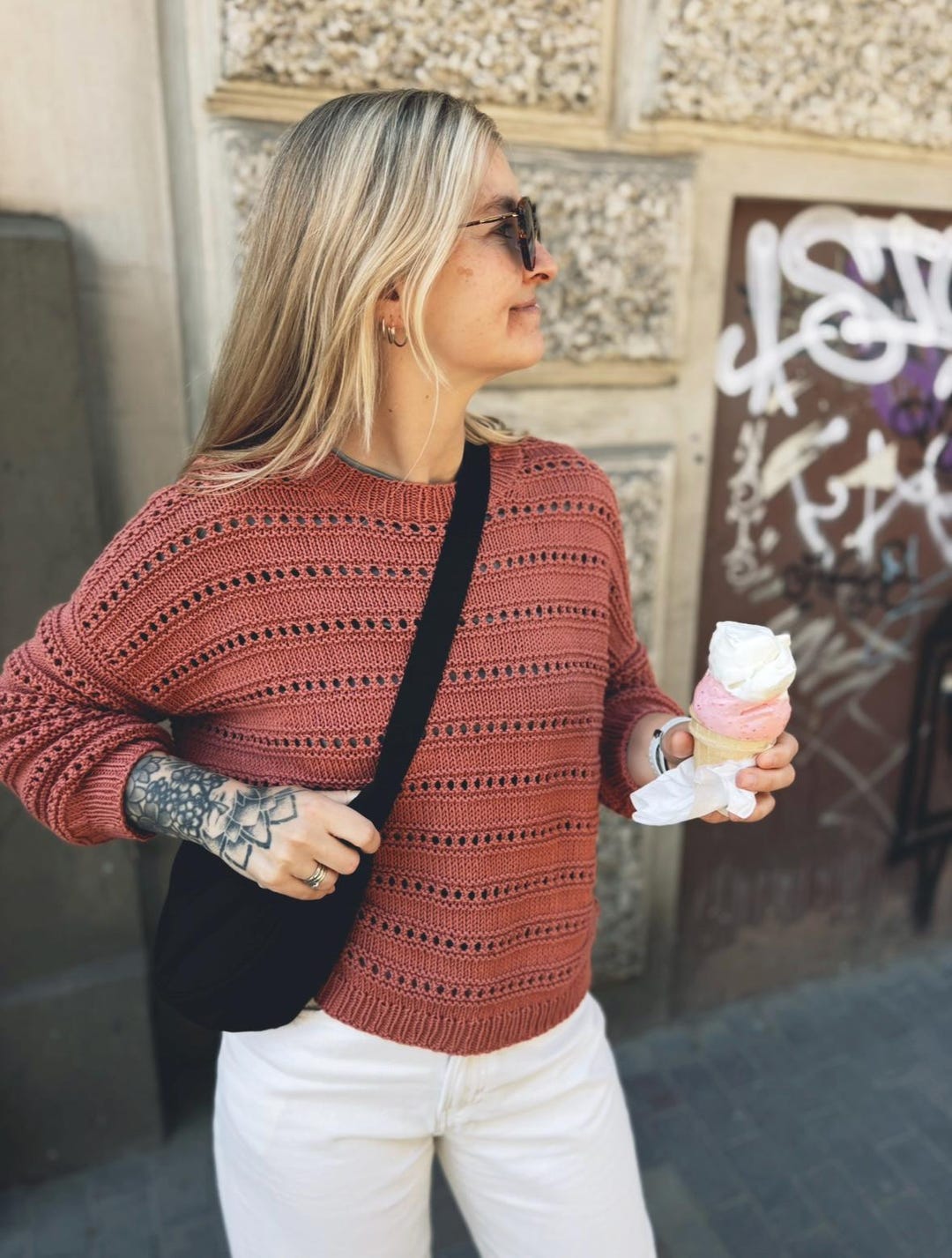 Holey Sweater. Knitting Pattern [ENG] - Etsy