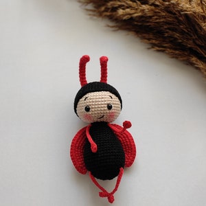 Ladybug, Amigurumi Animal, English Amigurumi Pattern, Amigurumi Ladybug,Crochet Ladybug image 5