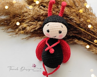 Ladybug, Amigurumi Animal, English Amigurumi Pattern, Amigurumi Ladybug,Crochet Ladybug