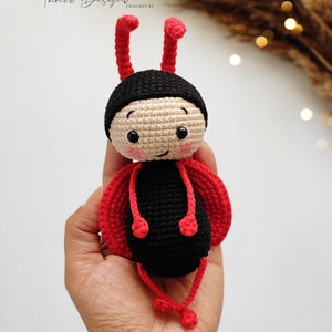 Ladybug, Amigurumi Animal, English Amigurumi Pattern, Amigurumi Ladybug,Crochet Ladybug image 2