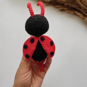 Ladybug, Amigurumi Animal, English Amigurumi Pattern, Amigurumi Ladybug,Crochet Ladybug image 3