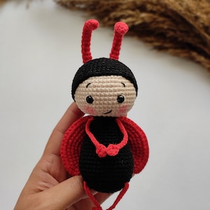 Ladybug, Amigurumi Animal, English Amigurumi Pattern, Amigurumi Ladybug,Crochet Ladybug image 4