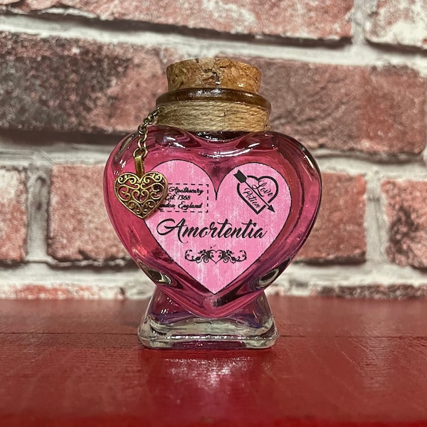 Amortentia Decorative Love Potion Bottle MEDIUM - Color Changing Halloween Decor