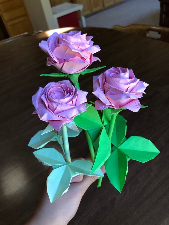 How to Make an Origami Rose with Stem A StepbyStep Guide easy