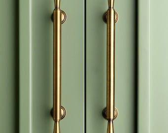 Antique Brass Cabinet Handle | Antique Gold Cabinet Pulls | Aged Brass Kitchen Pulls | Vintage Brass Drawer Pulls | Kitchen Cabinet Hardware