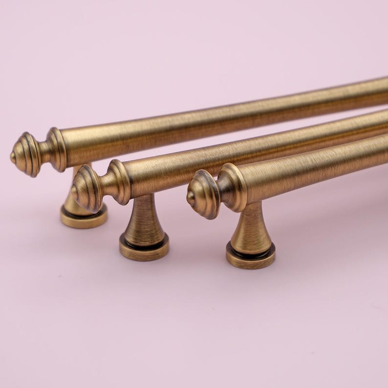 Antique Brass Cabinet Pulls | Antique Gold Cabinet Handles | Vintage ...
