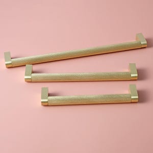 Knurled Cabinet Handles Solid Brass | Boss Handles | Kitchen Cabinet Handles | Wardrobe Door Pulls | Gold Cabinet Pulls | Cabinet Hardware