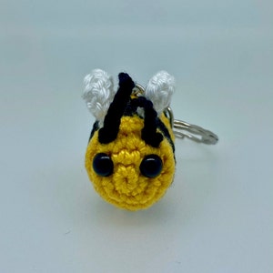 Handcrafted Crochet Bee Keyring