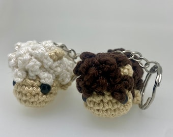 Handcrafted Crochet Sheep Keyring
