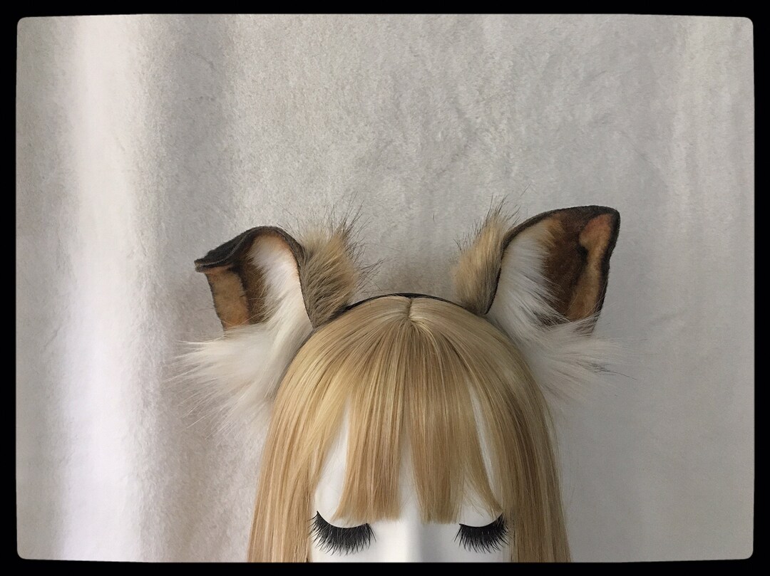 Furry Dog Ears Kit Cosplay Headband Dog Hairband Cosplay Dog Etsy