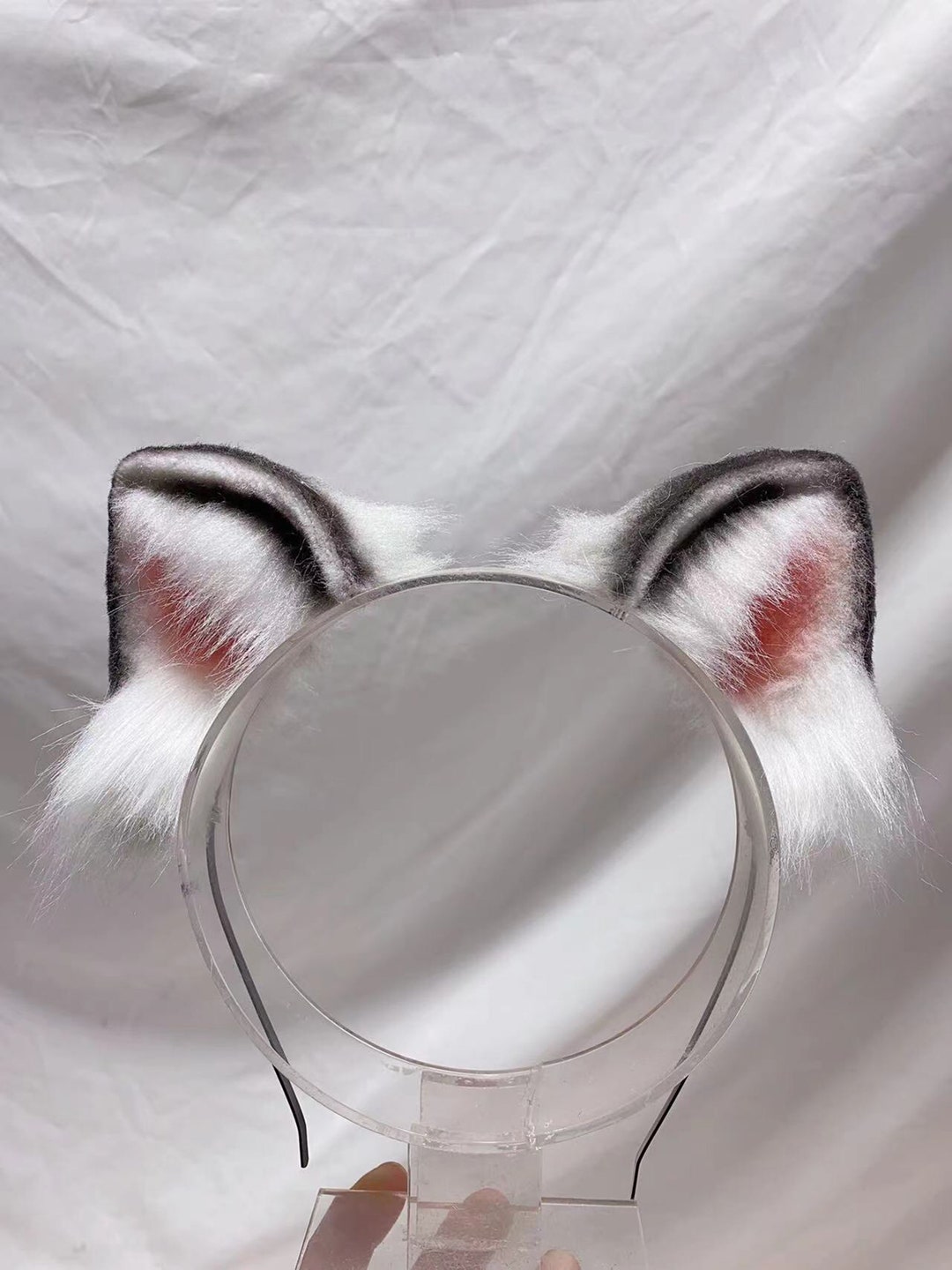 Cosplay Grey Cat Ears Kit Cosplay Cat Ears Cat Headband Headdress Cat