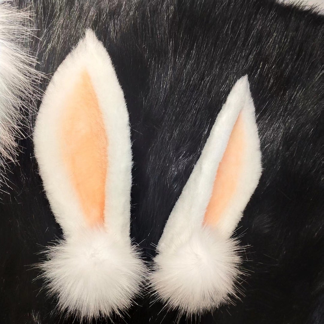 Rabbit Ears Tail Kit Cosplay CANAAN Headband Hairband Cosplay Bunny