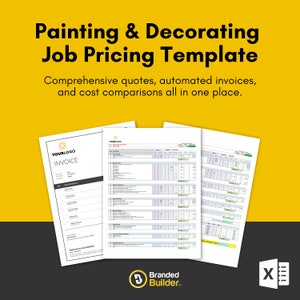 Painting & Decorating Job Pricing Template (Quote and Invoice)