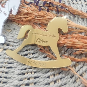 Horse Mirror Magnet Gift for Guest | Baby Shower Favors | Cute Horse Plexiglass Birthday Favors | Baby Party Favors Magnet