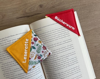 Fabric bookmarks, personalized bookmarks, fabric bookmarks for books