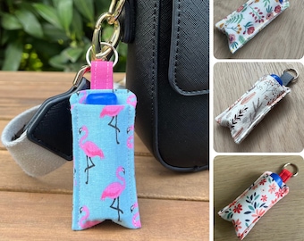 Labello pouch, lipstick case, lip care pouch, Labello key ring