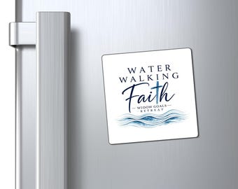 Water Walking Faith magnet | Inspirational Scripture Refrigerator Magnet