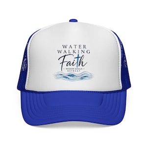 „Water Walking Faith“-Kappe | Christliche Truckerkappe mit Bibelvers-Motiv