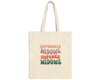Empowered Widows Cotton Canvas Tote Bag: Widow Support Gift