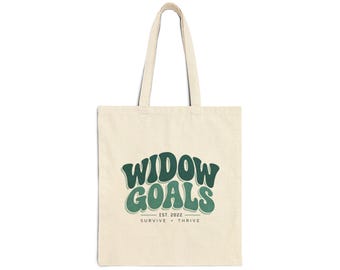 Widow Goals Cotton Canvas Tote Bag