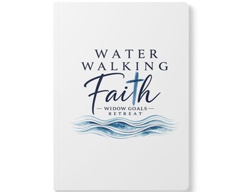 Water Walking Faith journal | Softcover notebook with wave design