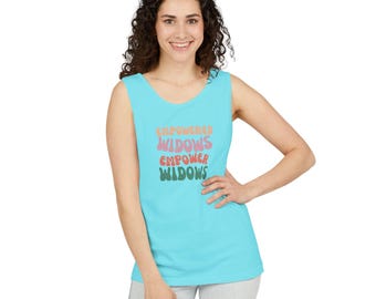 Empowered Widows Tank Top: Ring-Spun Cotton Supportive Apparel