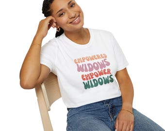 Empowered Widows T-Shirt: Unisex Softstyle Grief Recovery Tee