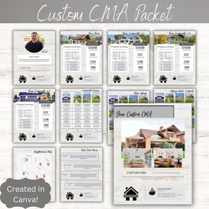 CMA Packet | Comparative Market Analysis | Real Estate CMA | CMA Report | Comparable Market Analysis | Realtor cma Template | Sellers Packet