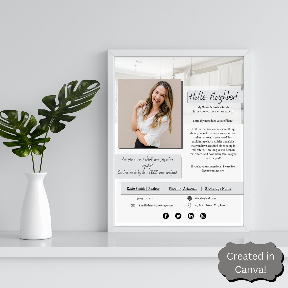 Real Estate Introduction Letter Real Estate Marketing Etsy