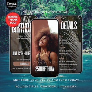 Birthday Weekend, itinerary template, travel itinerary, Girls Trip, Birthday Weekend Invitation Video, Digital itinerary, Weekend Itinerary
