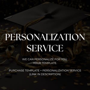 He Did It Graduation Invitation Template 2026, Animated Graduation Evite, Editable Canva Grad Party Invite, Navy Blue Gold Grad Invite bild 13