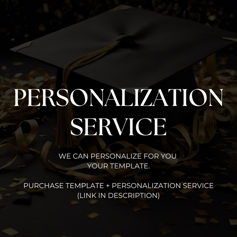 He Did It Graduation Invitation Template 2026, Animated Graduation Evite, Editable Canva Grad Party Invite, Navy Blue Gold Grad Invite bild 13