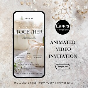 Evite Friendsgiving Digital Friendsgiving invitation template thanksgiving invitation electronic friendsgiving invitation canva editable